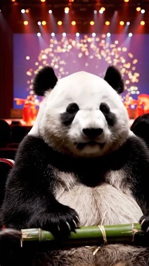 Panda Falls Asleep During Cultural Show | Adorable & Funny Animal Moment | Nebula Shots
