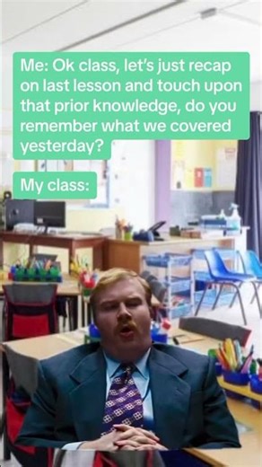 Recalling last lesson