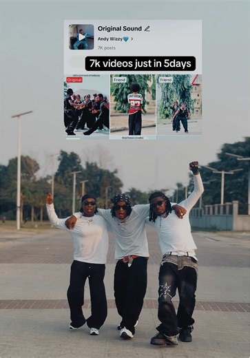 7k Videos under my sound. Just in 5days. More than 2k videos using my templates as well. Ahhhh. God you do this one oooo🥺😩😩🙏🏼🙏🏼🙏🏼 Me sef shock 😩🙈😩. More Grace to me Ajeh 🙏🏼😩🙏🏼. Thanks for the recreating of the DC. Can’t wait to see all your dance videos as well this Sunday 😁🫢💙💙💙. W/ @Rich Lord_ @𝑴𝑨𝑻𝑰𝒁𝒀 💪🏾🖤 Dc myself #f #trends #trendingtiktok #andywizzy #goviral