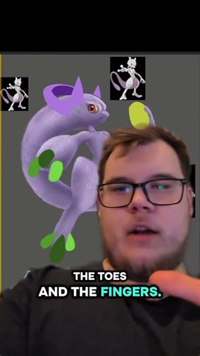 Turning Mewtwo realistic part 3 with fur #mewtwo #pokemon #photoshop #photobashing