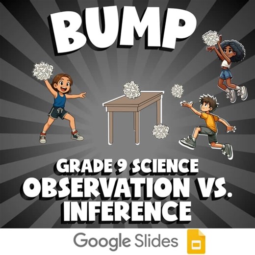 Observation vs. Inference BUMP Science Game | No Prep Grade 9 Review