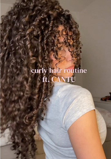 Curly Hair Routine with Cantu Beauty Products