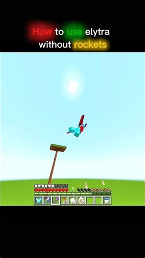 How to use elytra without rockets? ☠️☠️🪽🪽