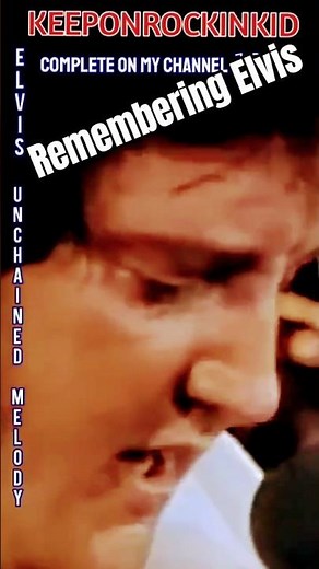 Remembering Elvis Presley -1977 Unchained Melody in Concert. Full song on my channel.