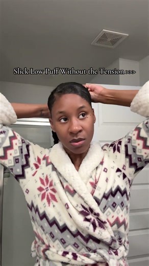 How to slick low puff #naturalhair #naturalhairstyles #stylingtips #hair #hairstyles #type4hair