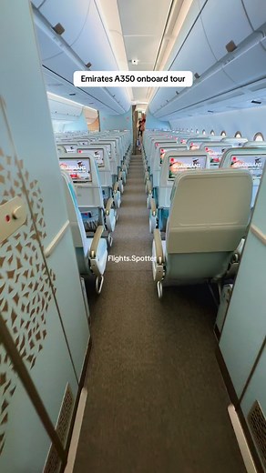 Emirates A350 onboard tour 😍✈️ #emirates #a350 #onboard #tour #dubaiairshow | Flights Spotter
