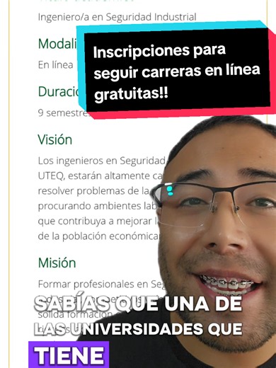 ¡Atención, aspirantes! 🚨 La Universidad Técnica Estatal de Quevedo (UTEQ) abre su etapa de inscripciones para carreras universitarias en línea y 100% gratuitas. 💻✨ 📅 Fechas clave: Del 30 de junio al 22 de julio de 2026. ⚠️ Requisito obligatorio: Haber cumplido con el Registro Nacional. ¿Quieres saber qué carreras están disponibles y cómo inscribirte paso a paso sin errores? ¡Toda la información, enlaces oficiales y guías los encuentras ya mismo en nuestro sitio web! 👇👇👇 🔗 Visita: precavid