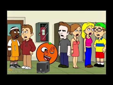 The Annoying Orange Blasts GoAnimate - Action Electric Guitar In The Hallway In Half Pitch Black
