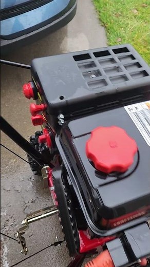 How to Start a snowblower with electric start.