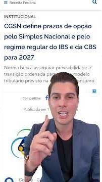 CUIDADO O PRAZO PARA ESCOLHER PELO SIMPLES NACIONAL MUDOU
