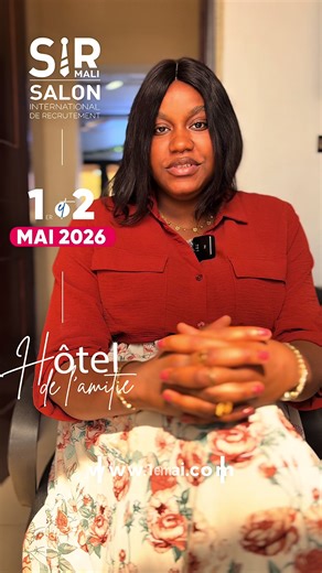 🇲🇱 1er MAI | BAMAKO www.1ermai.com Madame la Ministre a posé les bases d’un 1er mai d’envergure nationale. Ce qui se prépare, c’est bien plus qu’un événement. 💼 SIR MALI 6 – Salon International de Recrutement 📍 Hôtel de l’Amitié de Bamako SIR MALI 6 ouvre ses portes aux partenaires techniques, financiers, institutionnels et entreprises qui souhaitent s’engager dans une initiative structurée, alignée aux priorités nationales et orientée vers un impact réel sur l’employabilité des jeunes au Ma