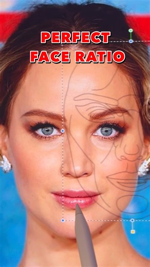 #JenniferLawrence #GoldenRatio #perfectface #hollywoodnews | Lowcostedit