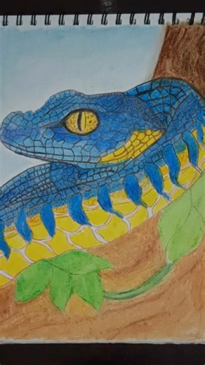 Building Details in a Snake Drawing 🎨 | #artwork