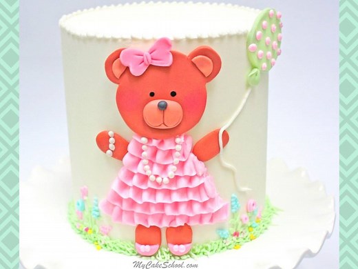 320K views · 2.2K reactions | Sweet Teddy Bear Cake! Sharing our full tutorial here: https://www.mycakeschool.com/blog/sweet-teddy-cake-tutorial/ | MyCakeSchool.com | Facebook