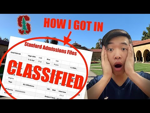 REVIEWING MY STANFORD ADMISSIONS FILES!!! Admissions files and full application RELEASED!