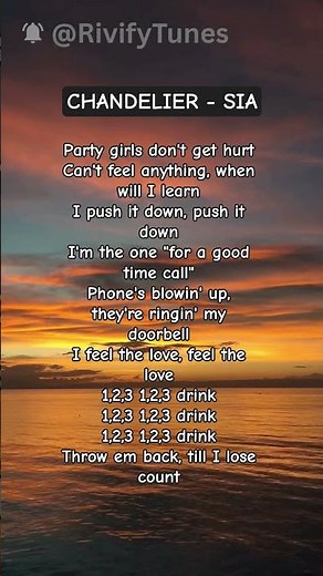 Chandelier - Sia #lyrics #sia #siachandelier