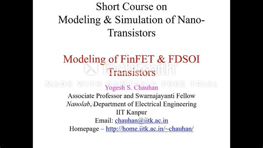 Modeling of FinFET and FDSOI Transistors - MODELING AND SIMULATION OF NANO-TRANS