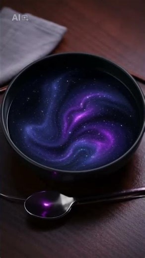 Ai Slop video 4: A bowl of void soup (No idea the void was so galaxy like)