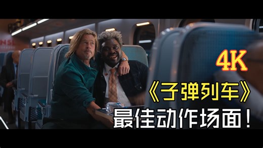 车厢混战、武士刀对决、运气之战…哪个才是《子弹头列车》最佳动作戏？4K呈现！