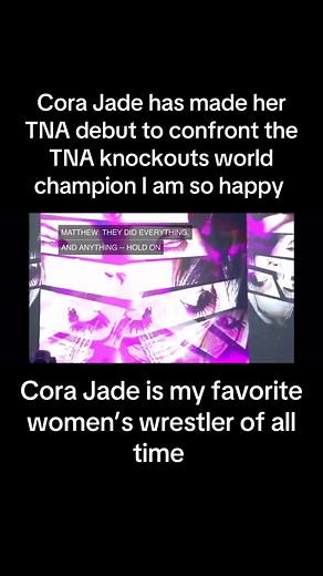 Cora Jade Debuts and Confronts TNA Knockouts Champion
