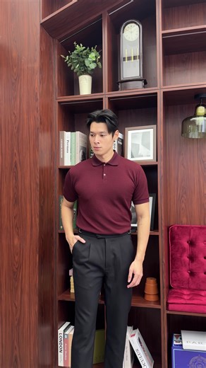 Luxurious Refined Polo Burgundy Now in Stock