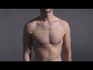 How to measure male across chest width
