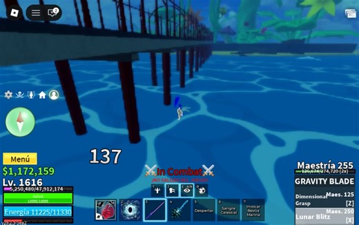 Guía para conseguir la Gravity Blade en Blox Fruits