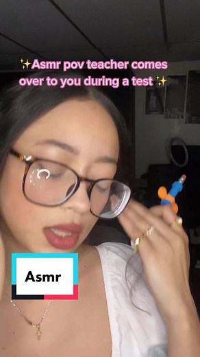 ASMR Teacher Helping During a Test Roleplay