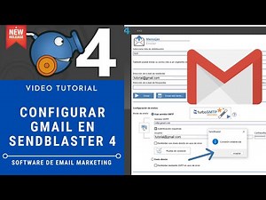 Configurar Gmail en SendBlaster4