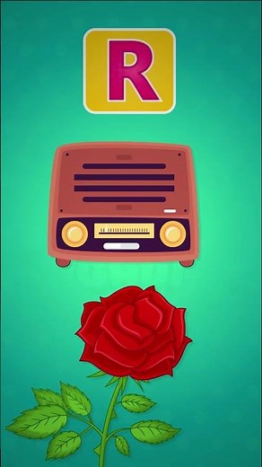Learn Letter R – R for Radio 📻, R for Rose 🌹 | ABC Phonics Song for Kids