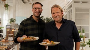 Räucherfischfrikadelle & Auberginen-Tatar: Sören Anders kocht mit Björn Freitag