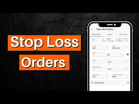 How To Place A Stop Loss Order | Order Types