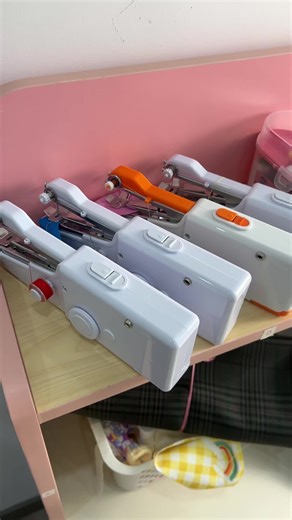 Sew anywhere, anytime! Super easy to use-even for beginners!👍🏻👕🪡🧵👔🥰#sewing #minisewingmachine #sewingmachine #sewingtutorial #sewingtiktok