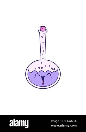 pixelize effect animation of cartoon chemical potion Stock Video Footage - Alamy