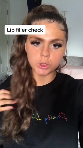 It’s hard to lip sync and do this #lipfillerchallenge #lipfillercheck #fyp