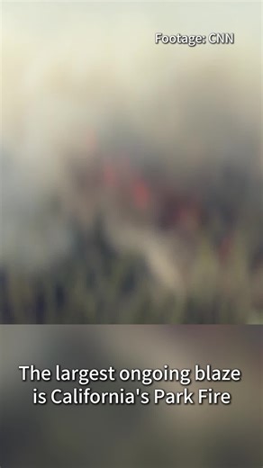 Large wildfires are now burning in about a dozen states in the U.S., scorching more than two million acres (8,094 square km). Climate scientists attributed the increasing frequency and intensity of wildfires, particularly those sparked by lightning, to climate change. | China Xinhua News