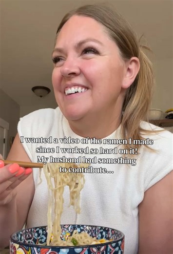 Ummm… you’re very talented now be quiet 🤣🤣 #husbands #gotcha | ramen