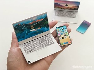 DIY Doll Cell Phone and Laptop