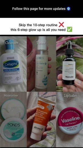 skip the 10 steps skincare routine use 6 steps #ytfeed #ytshorts #shortsfeed#shorts#feed#viral