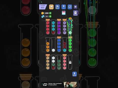 421-425 Level Ball sorting master puzzle game 2025