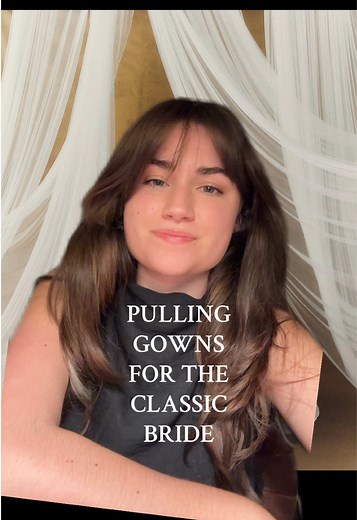 Gowns I pull for the classic bride🕊 Comment your fav below and let me know which style I should do next! #bridalstyle #2025bride #bridaltrends #classicbride #weddingtiktok #greenscreen