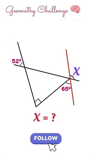Geomatry Challenge 🧠🤯 #maths #maths #braintestsolution #iqtes