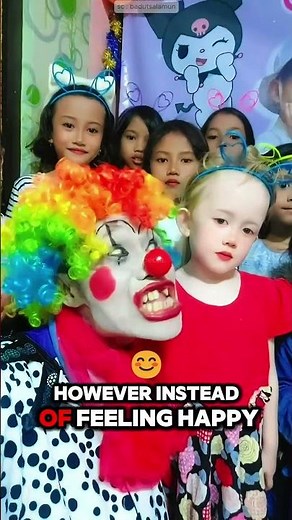 Kid's Birthday Party Gone Wrong! 😱 Creepy Clown Scares the Child! #shorts