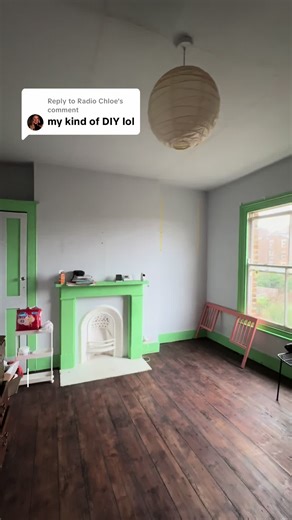 Replying to @Radio Chloe one teensy step closer to finishing another room. Why does painting take so long?! And hurt every muscle in your body? And always look terrible when I do it? Good job I could hand this one over to the professionals (for the most part). #diy #renovation #renovationdiary #reno and I forgot to mention it’s @Lick pink 08 on the walls