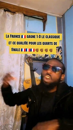 La France 🇫🇷 gagne 1-0 le classique et ce qualifie pour les quarts de finale 🇫🇷🇫🇷🇫🇷👏🏾👏🏾👏🏾👏🏾