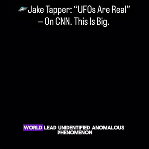 Jake Tapper just covered the “Age of Disclosure” on CNN — and he did NOT hold back. “UAP, what we used to call UFOs, are real. They are spying on and interfering with nuclear and military activity. They have crashed on Earth, and their non-human bodies have been recovered. And the U.S. government has been covering it all up for decades.” For CNN to frame it this directly is huge. They usually avoid this topic entirely — so hearing this on a major mainstream network is a big shift in the narrativ