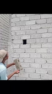 1.7M views · 11K reactions | How to install block on a hole of wall | Andris Brick Art | Facebook
