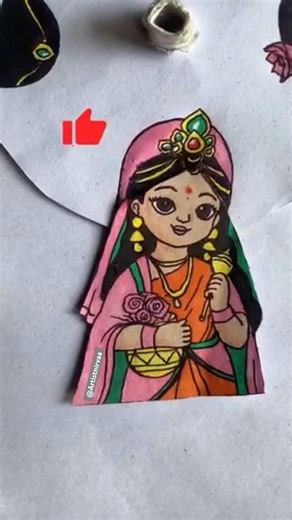 Cute Radha Rani Radhe Radhe#guess the hair#like and subscribe#art #youtubeshorts #subscribe