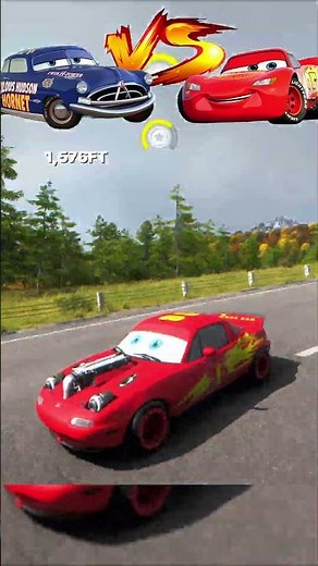 😱 McQueen Challenged The Fabulous Hudson Hornet!#viral #trending #fh6 #caredit #gaming #carlovers