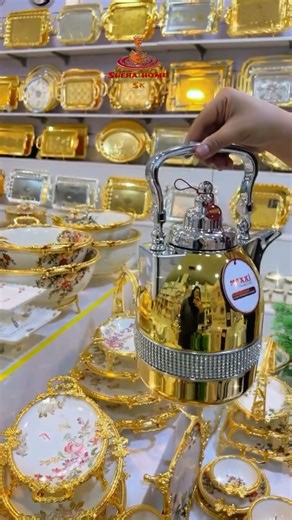 Luxury Arabic Coffee Pot Set | Elegant Black white Thermo Flask |Altın Lüks Kahve Çay #coffee